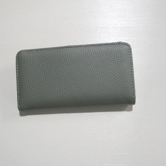 Anne Klien Authentic Slim Bifold Green Wallet - Picture 4 of 10